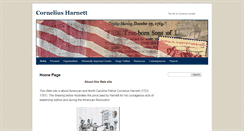 Desktop Screenshot of corneliusharnett.com